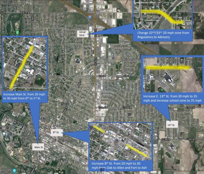 Speed limits in five Hays locations could be increasing