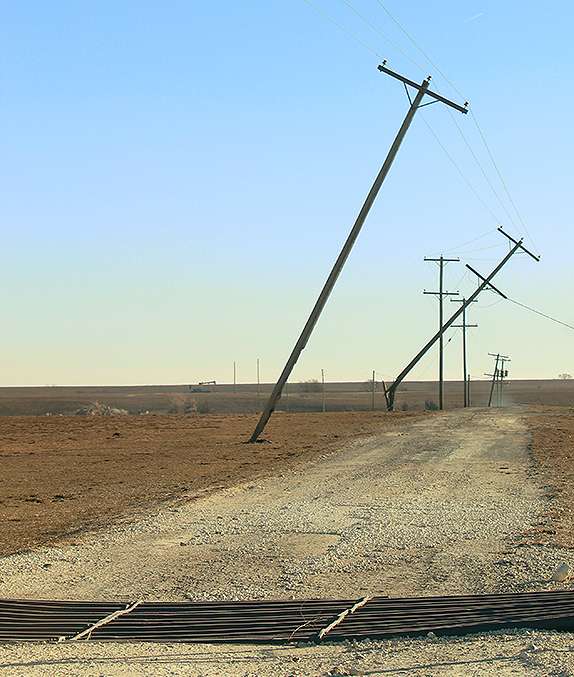 83 mph winds recorded in Hays; scattered wind damage reported