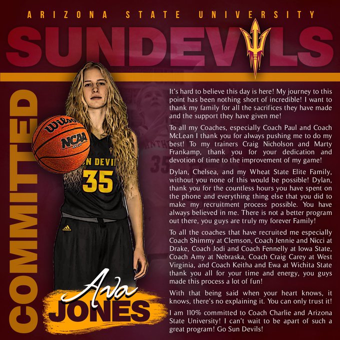 Nickerson High Jones commits to Arizona State