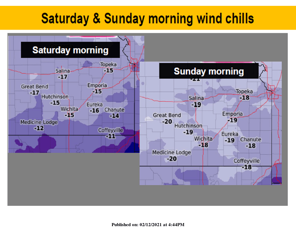 NWS wind chill advisories remain in effect for our area