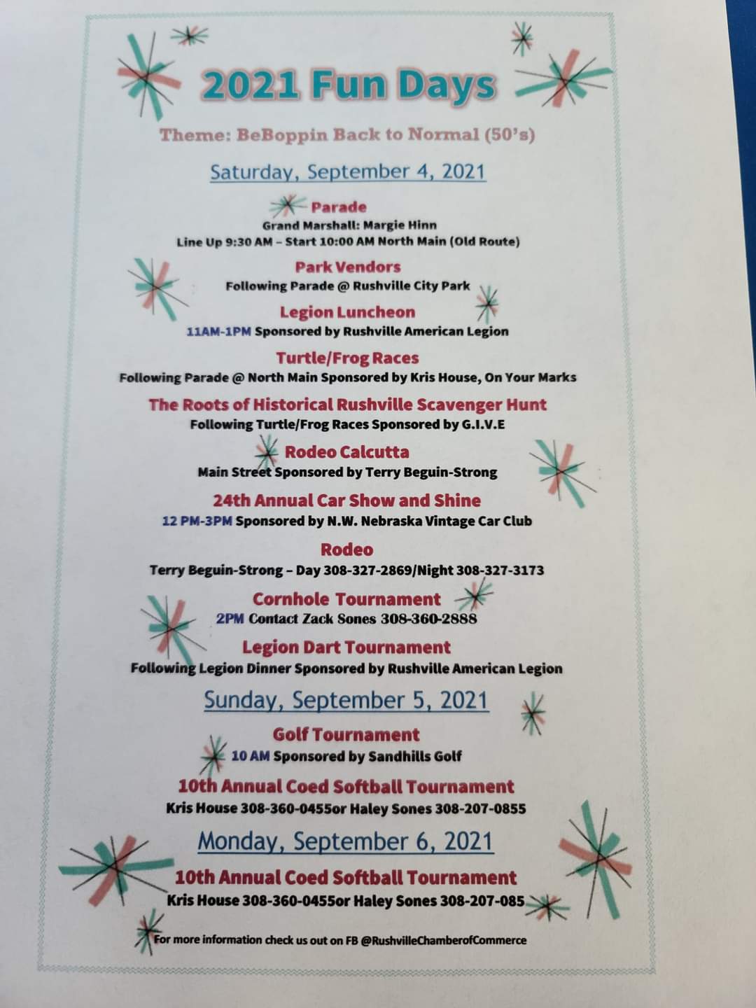 Rushville Chamber to hold 'Fun Days'