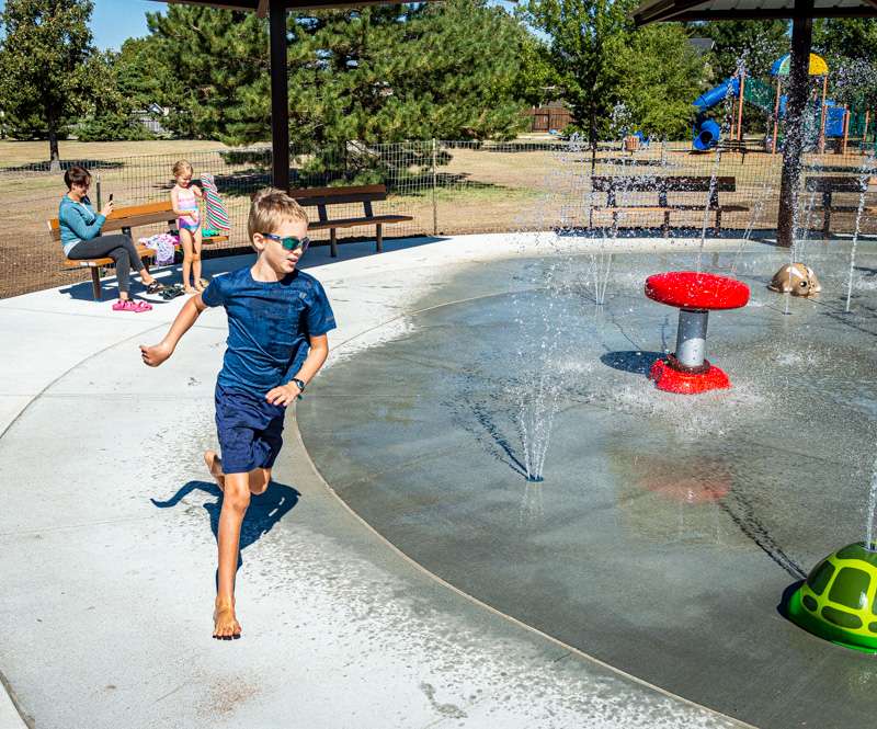 PHOTO GALLERY Hays splash pad opens at ARC Park