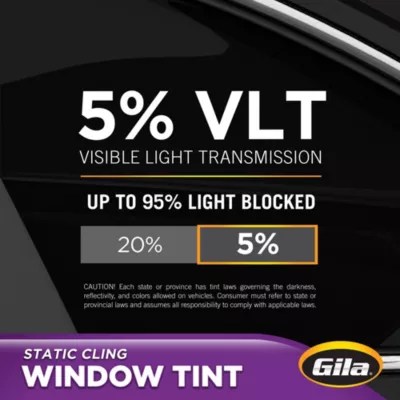 Static Cling 5% VLT Window Tint | Gila Window Film