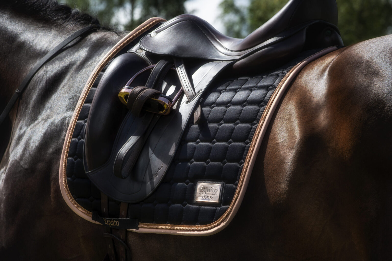Saddle pad – Black Peach – Equito Equestrian