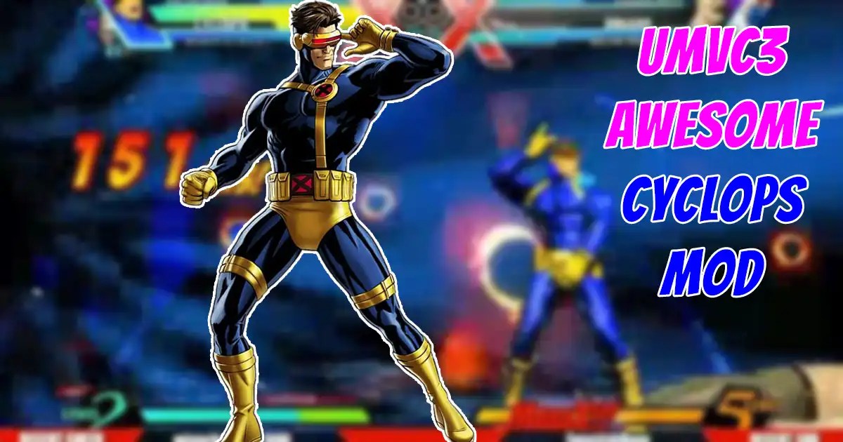 Beautiful mod places XMen's Cyclops into Ultimate Marvel vs. 3