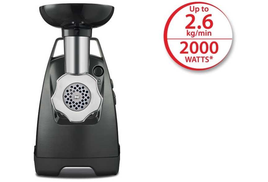 Moulinex Meat Mincer HV8, 2000W, Output 2.6Kg/min, Black price in Saudi