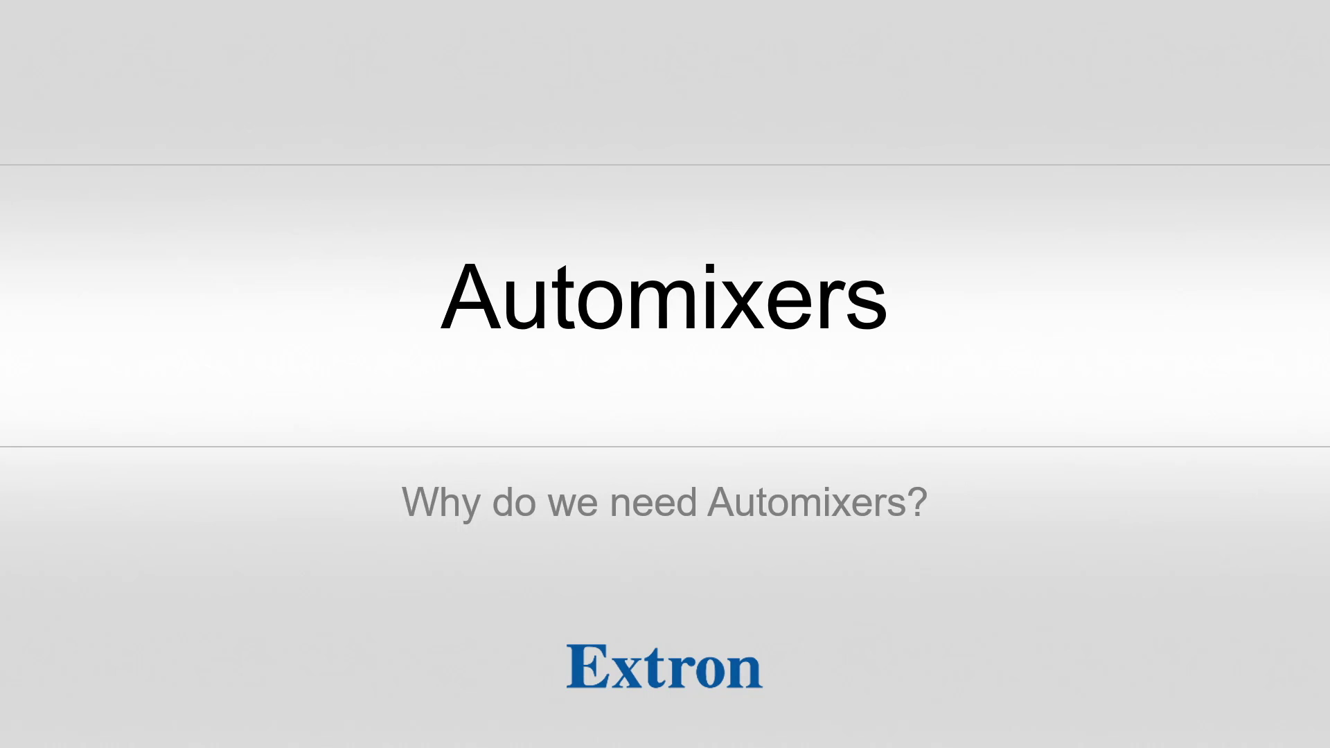 HowTo Videos Extron