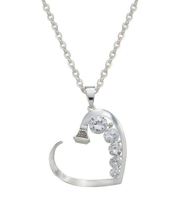 Montana Silversmiths Good Heart Horseshoe Nail Necklace, NC1136 Wilco