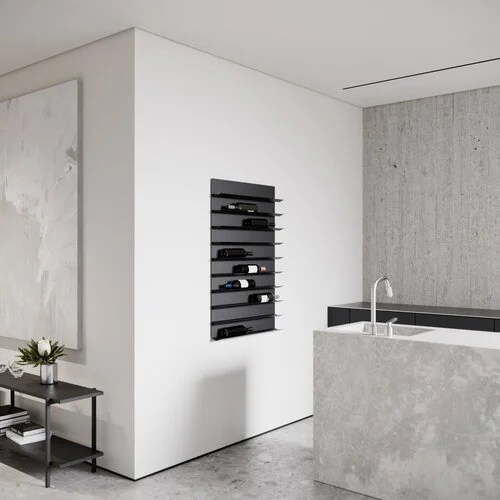 Nichba Wine rack, black Finnish Design Shop