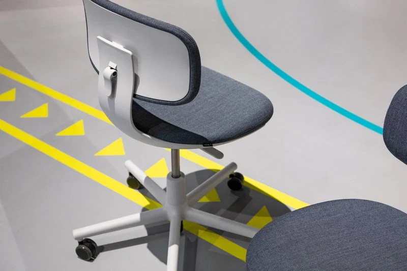Vitra Rookie task chair, blue grey melange light grey Finnish Design Shop