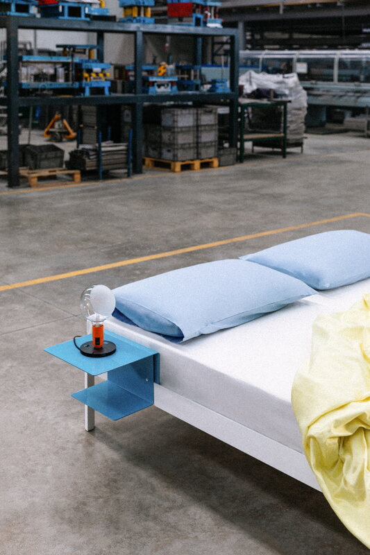 ReFramed Side table for bed frame, light blue Finnish Design Shop