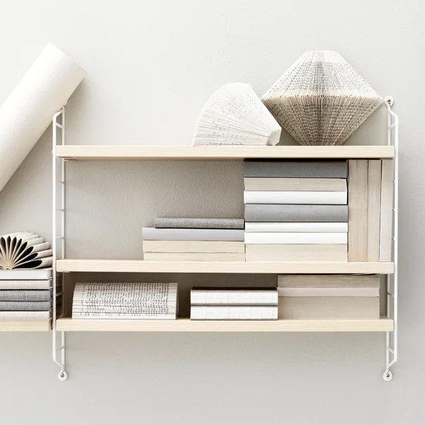 String String Pocket shelf, ashwhite Finnish Design Shop