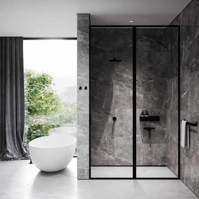 Nichba Bath Shelf 40, black Finnish Design Shop