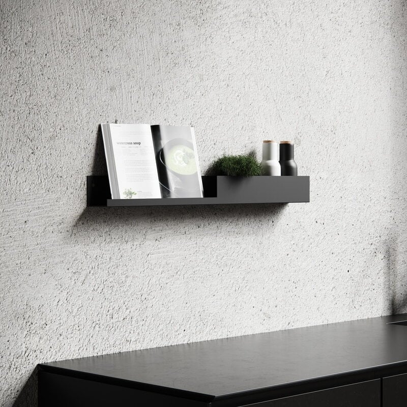 Nichba Shelf U40 wall shelf, black Finnish Design Shop