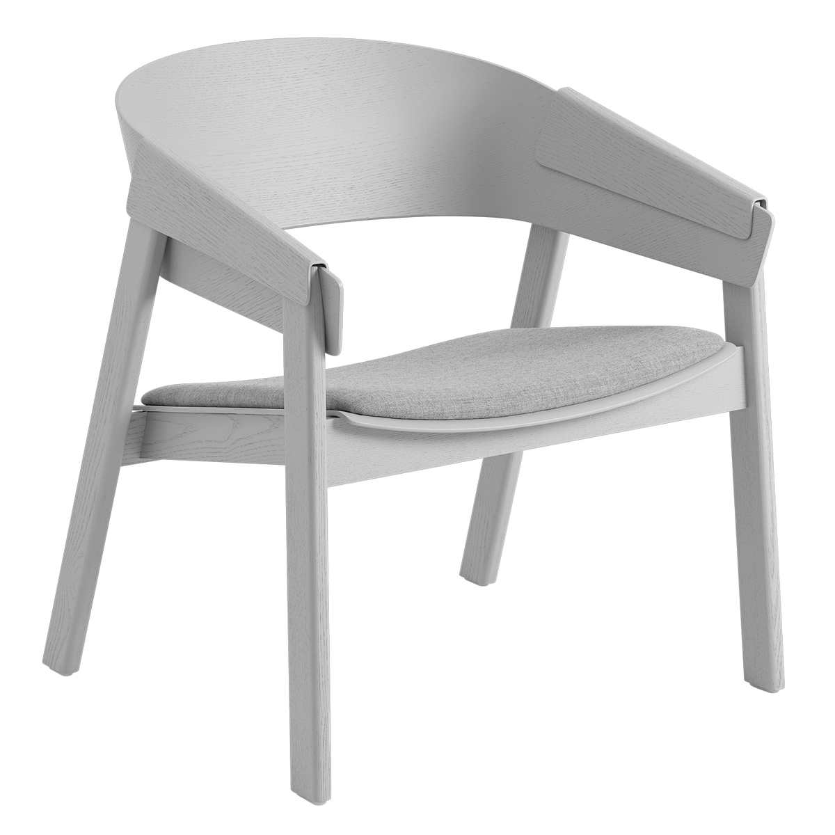 Muuto Cover lounge chair, grey Remix 123 Preused design Franckly