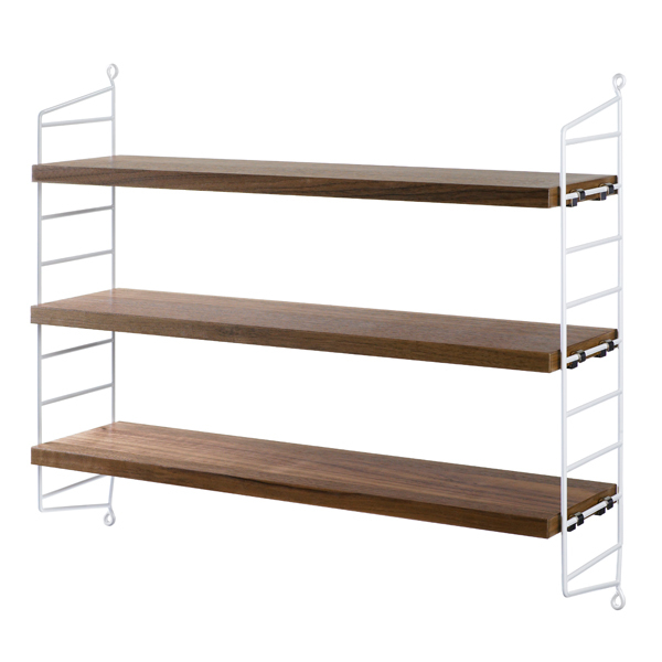 String String Pocket shelf, walnutwhite Finnish Design Shop