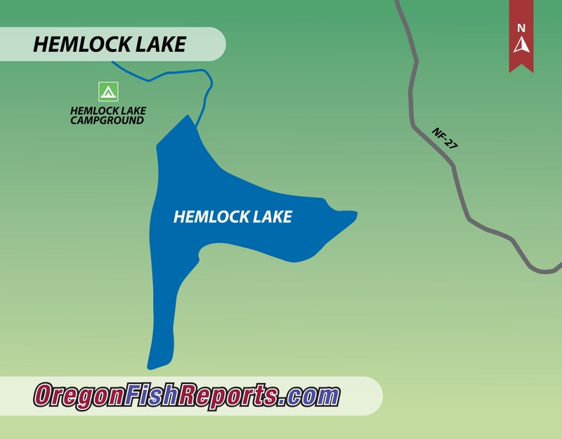 Hemlock Lake Fish Report Roseburg, OR (Douglas County)