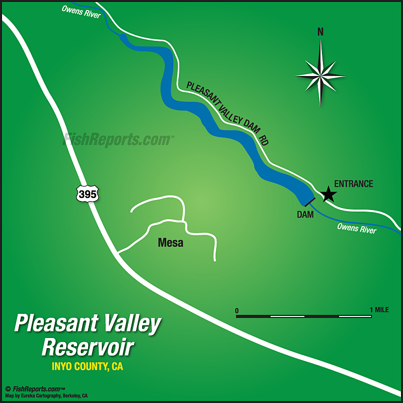 Pleasant Valley Reservoir Fish Reports & Map