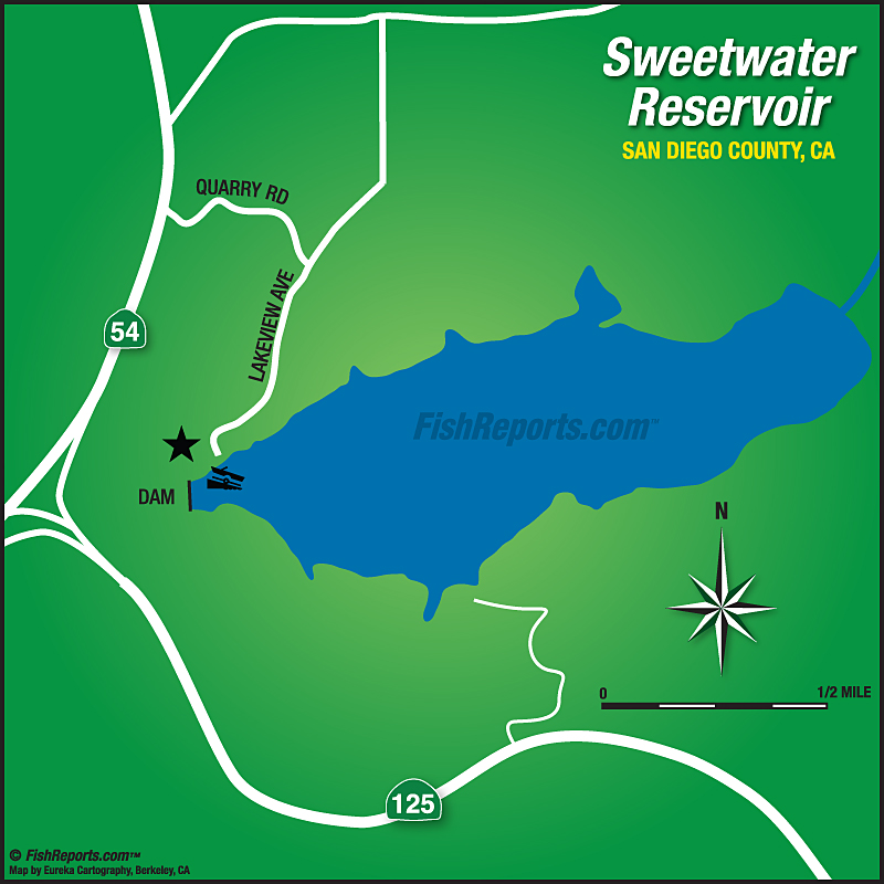Sweetwater Reservoir Fish Reports & Map