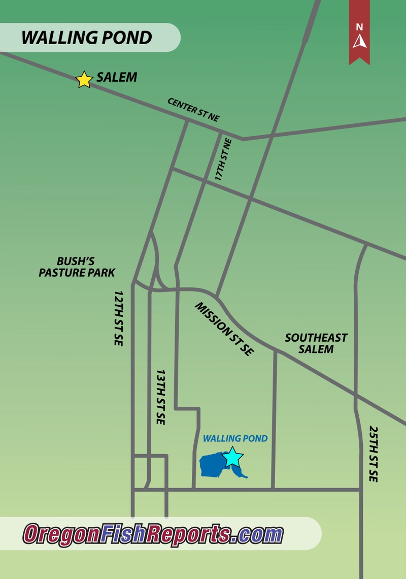 Walling Pond Fish Reports & Map