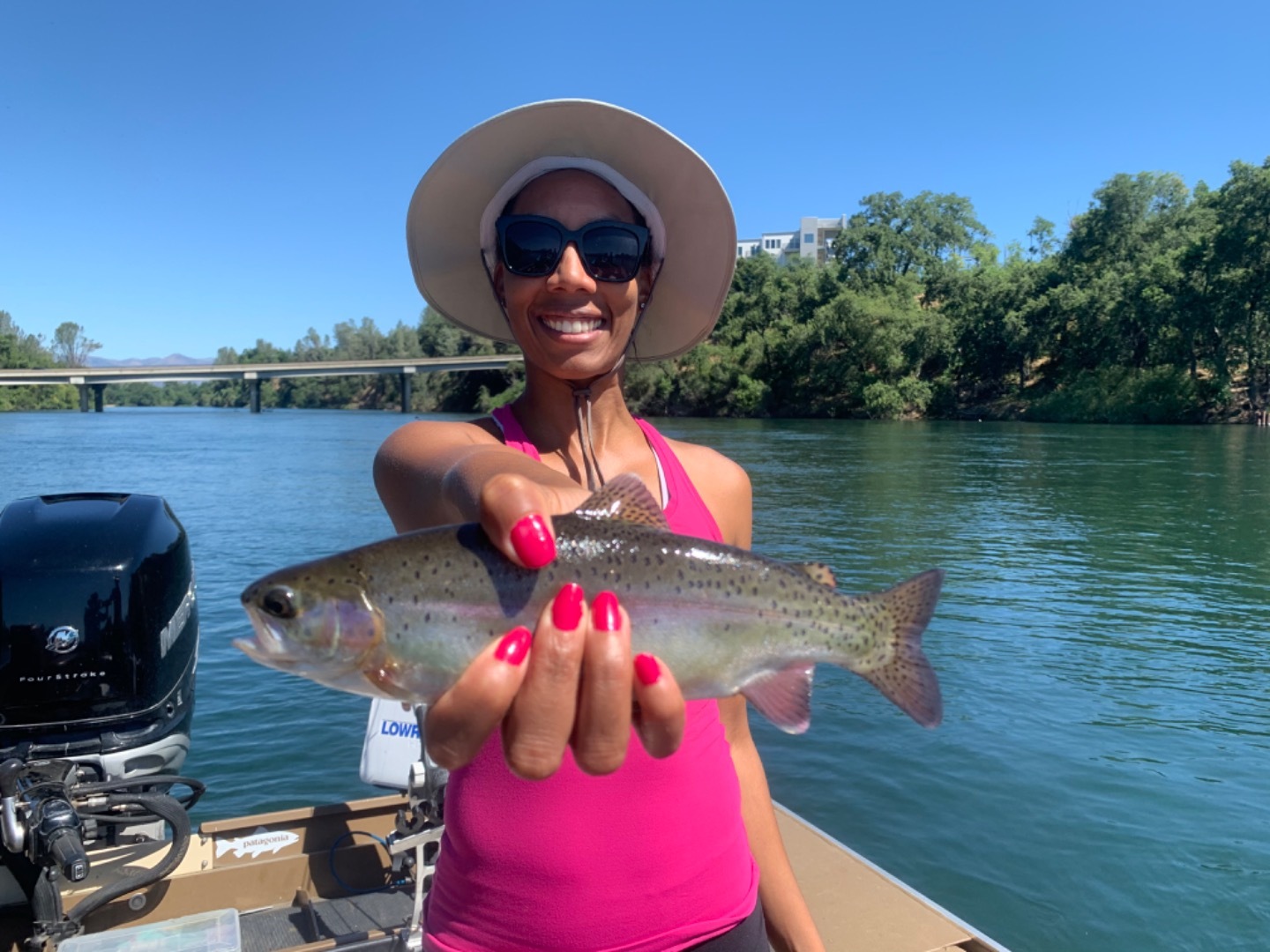 Fishing Wide open Wild Rainbow Trout Fishing