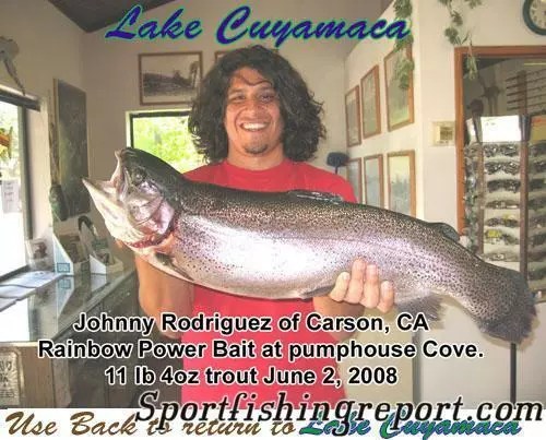 Lake Cuyamaca Fish Report Julian, CA (San Diego County)