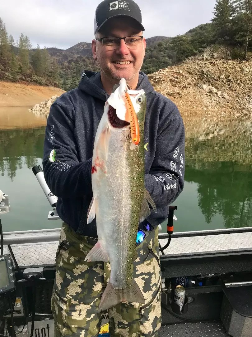 Fishing Shasta Lake trout cool off!