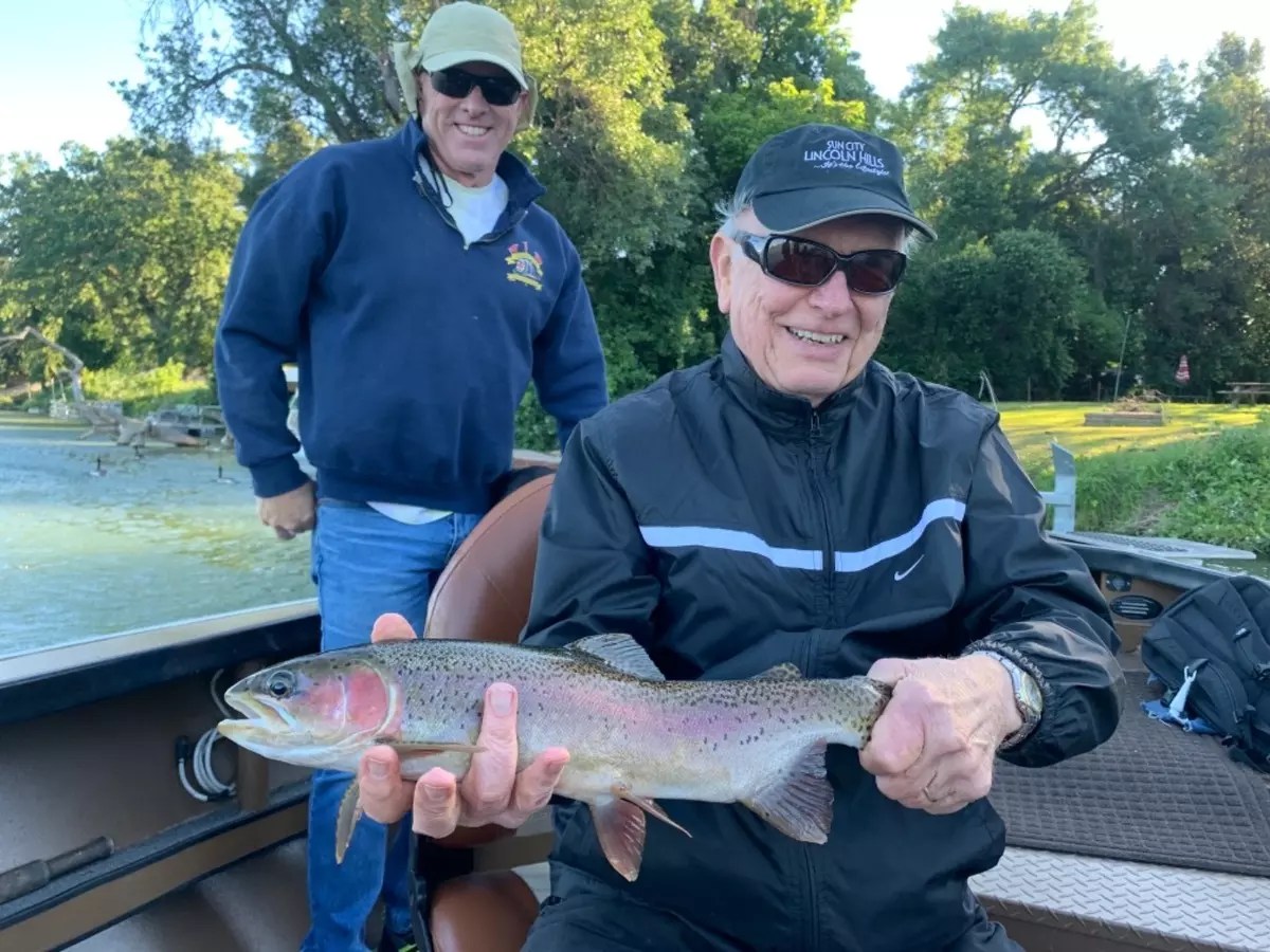 Fishing Big rainbows