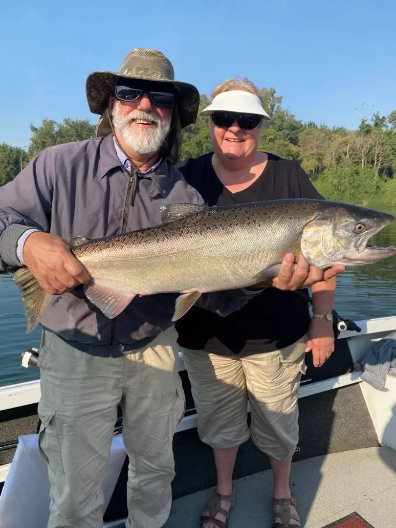 Fishing King Salmon Fishing in Corning Calf