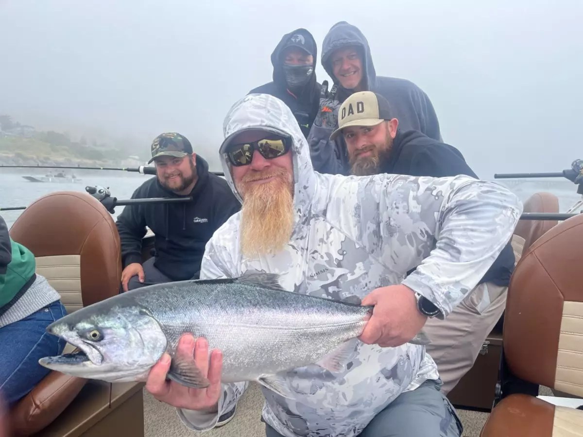 Rogue River Lower King Salmon fishing on the Rogue River. July 20