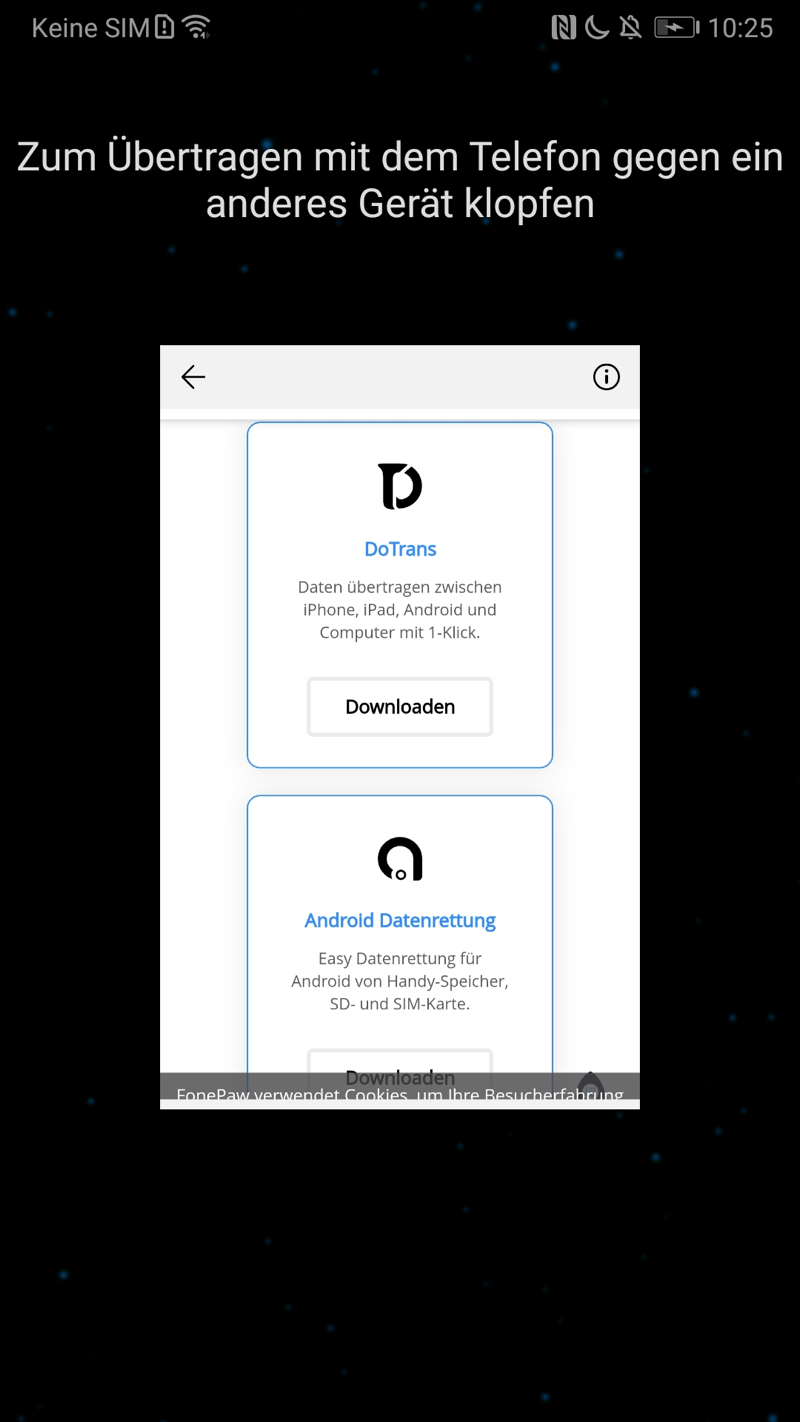 Bilder von Handy zu Handy übertragen mit/ohne Computer