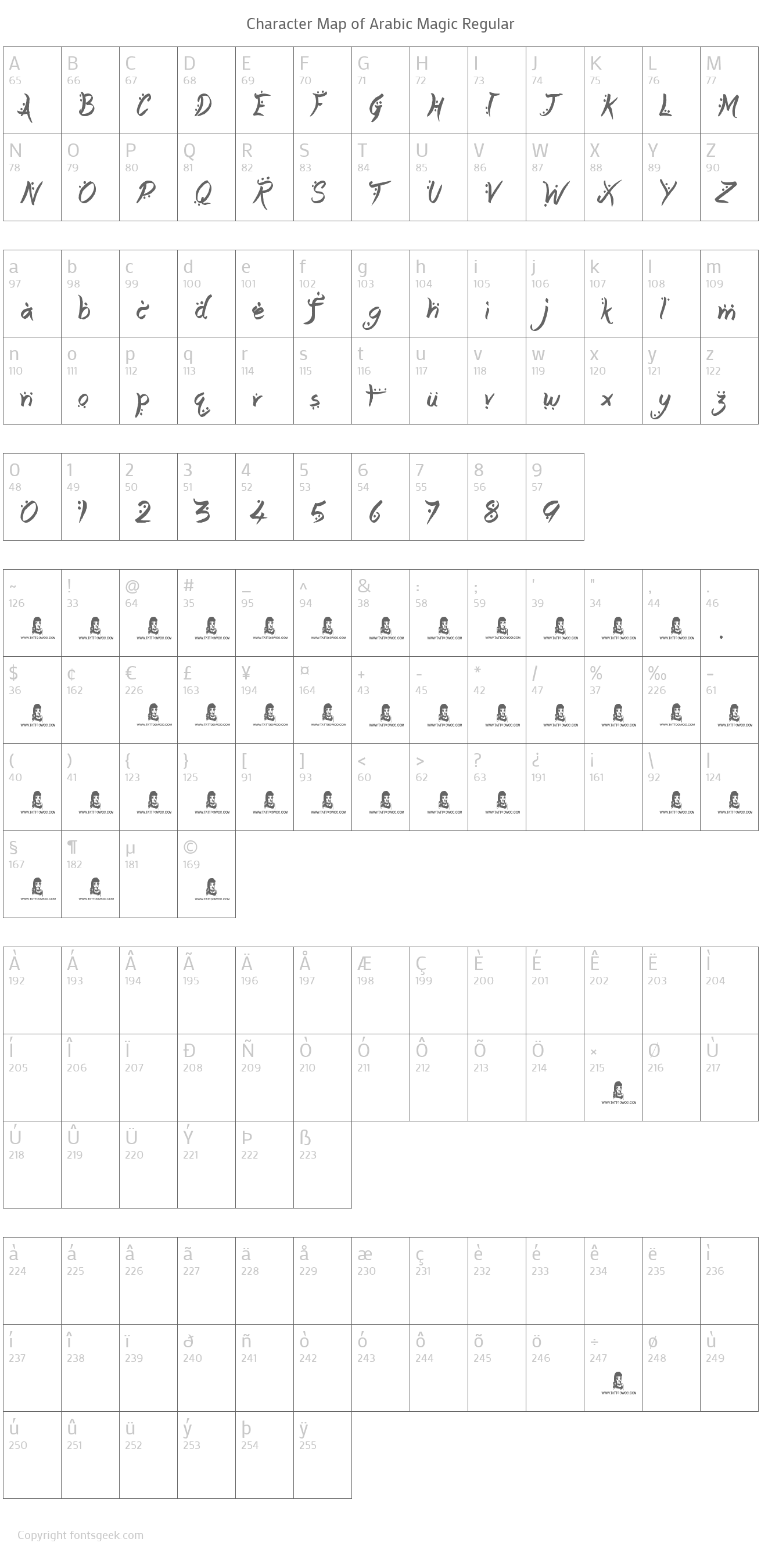 Arabic Magic Font Download For Free, View Sample Text, Rating And