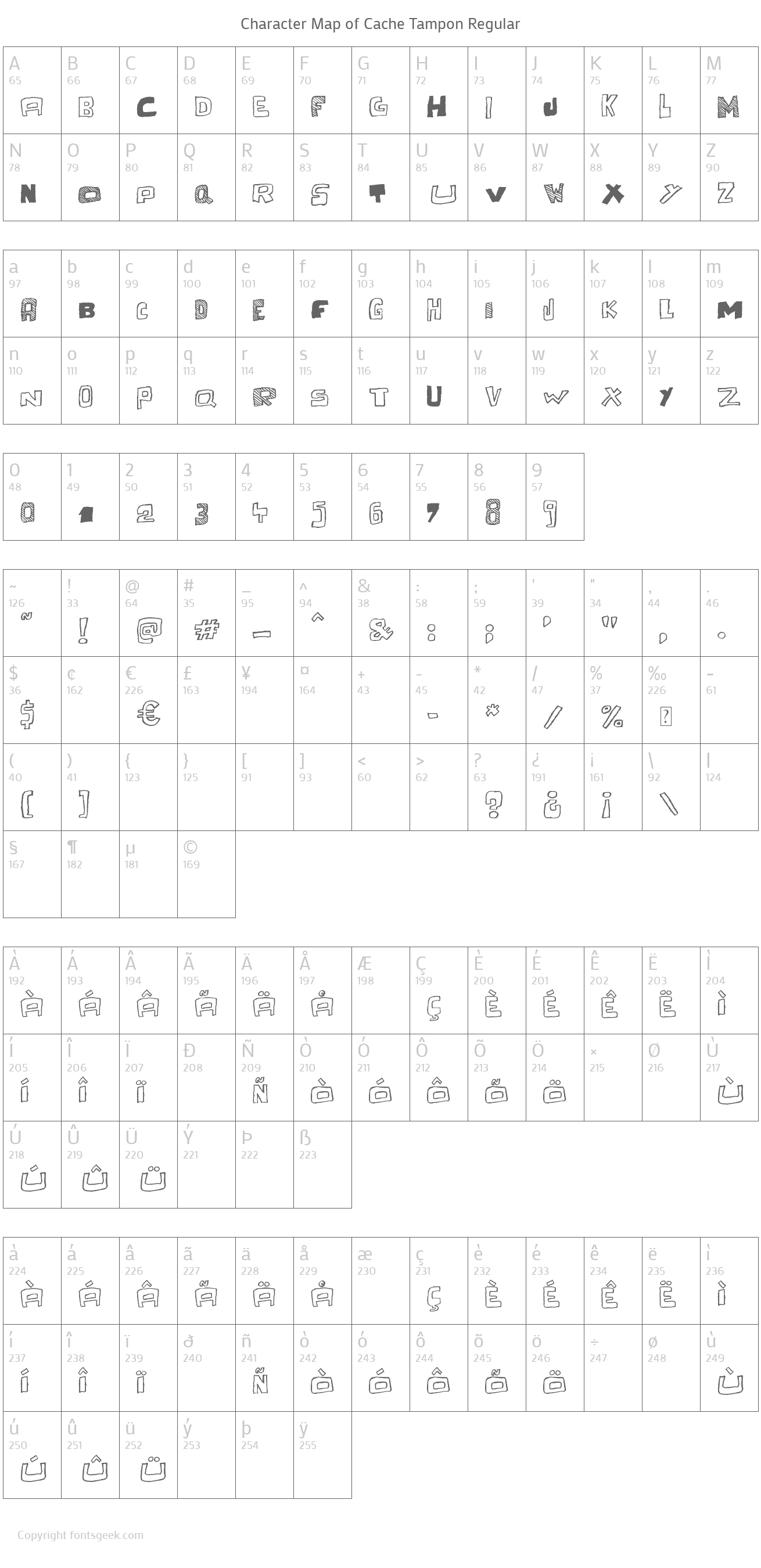 Cache Tampon Font Download For Free, View Sample Text, Rating And