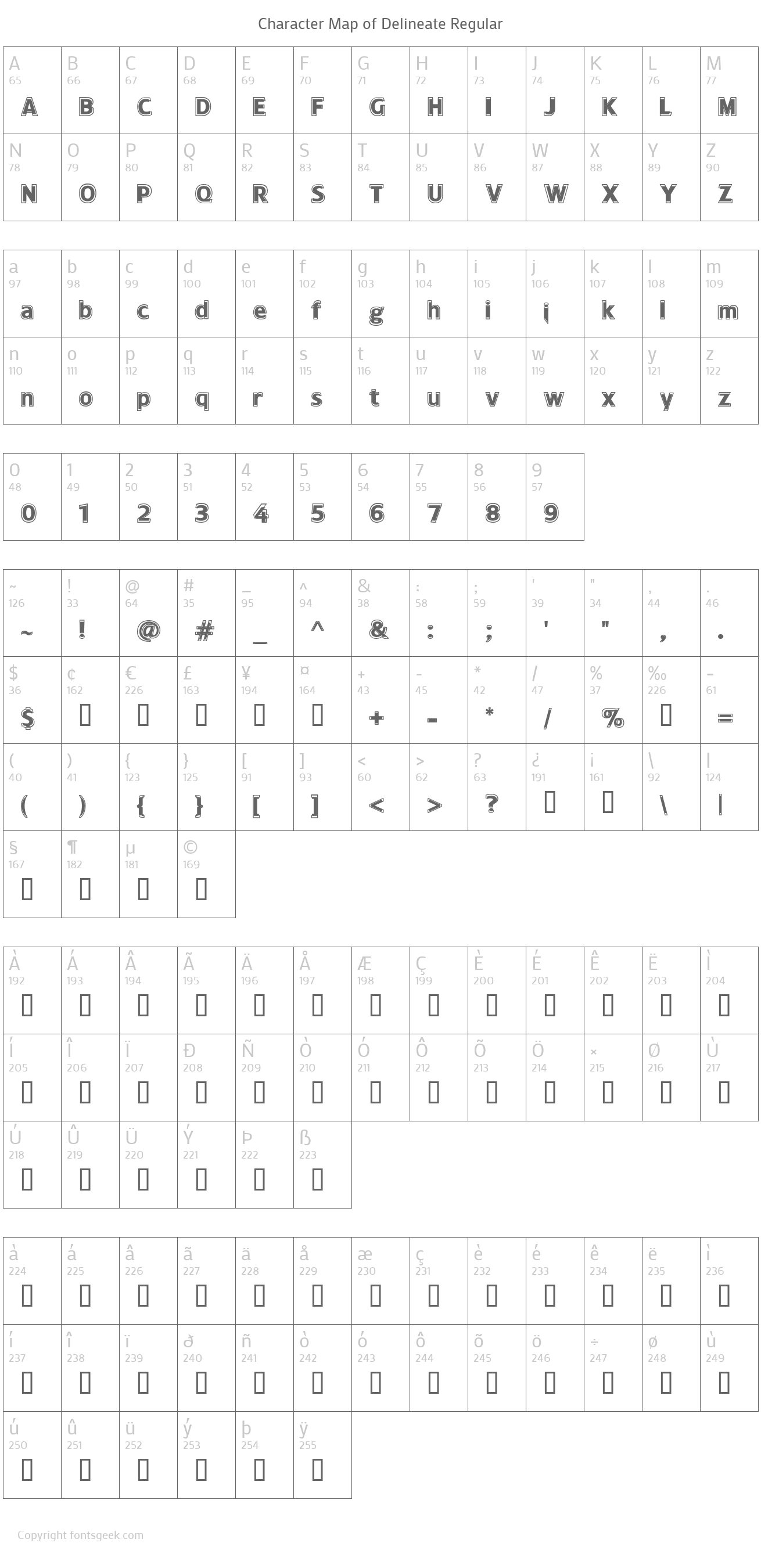 Delineate Regular Download For Free, View Sample Text, Rating And