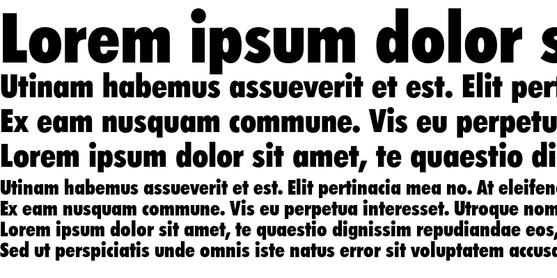 Futura Extra Black Condensed Regular Download For Free, View Sample