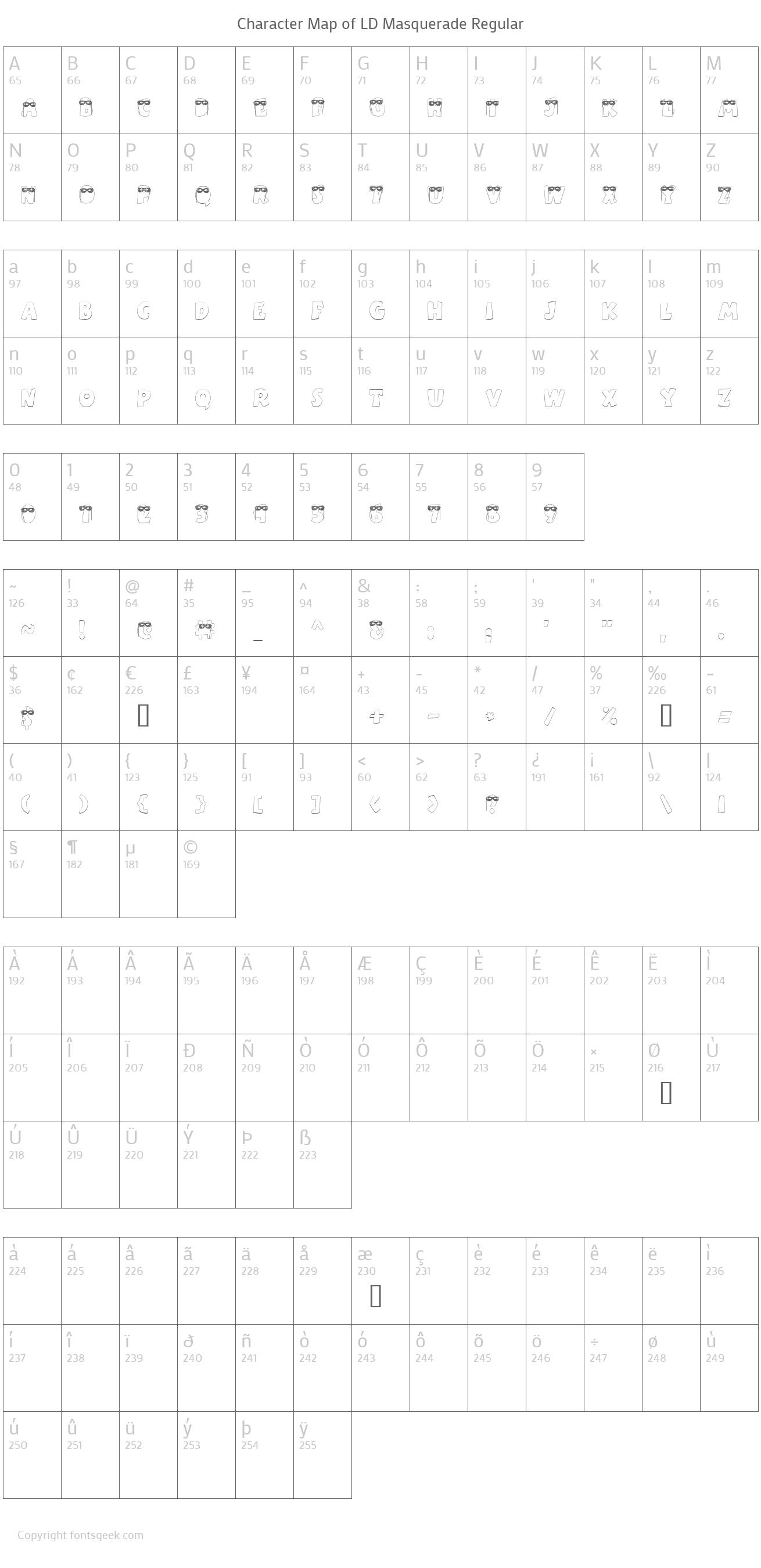 LD Masquerade Font Download For Free, View Sample Text, Rating And