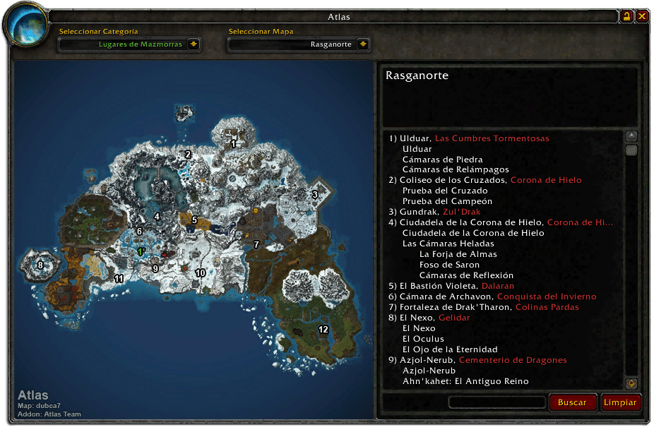 Images Atlas Dungeon Locations Addons Projects WoW