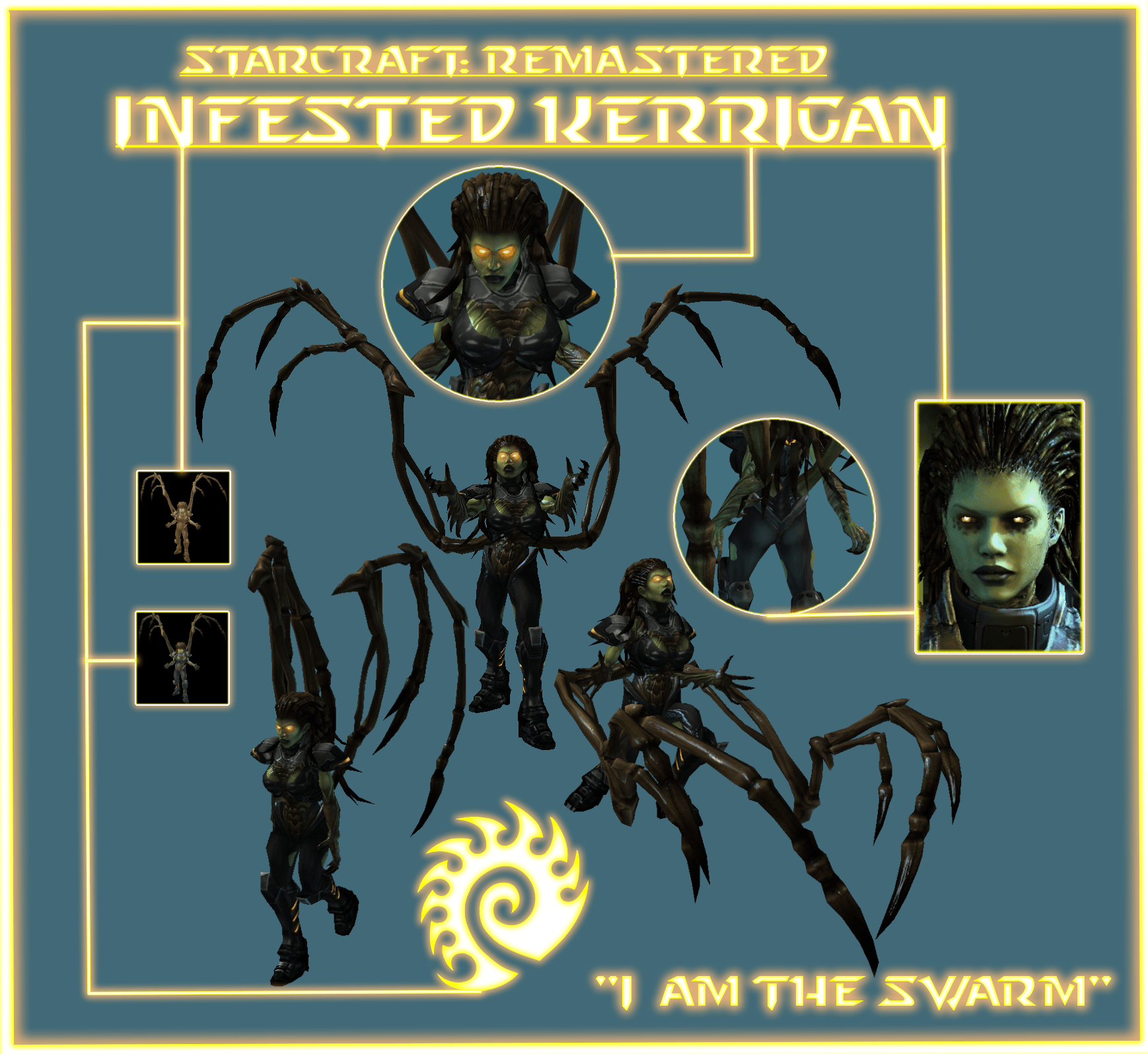 Infested Kerrigan StarCraft Remastered look Files DaveSpectre's Assets Assets