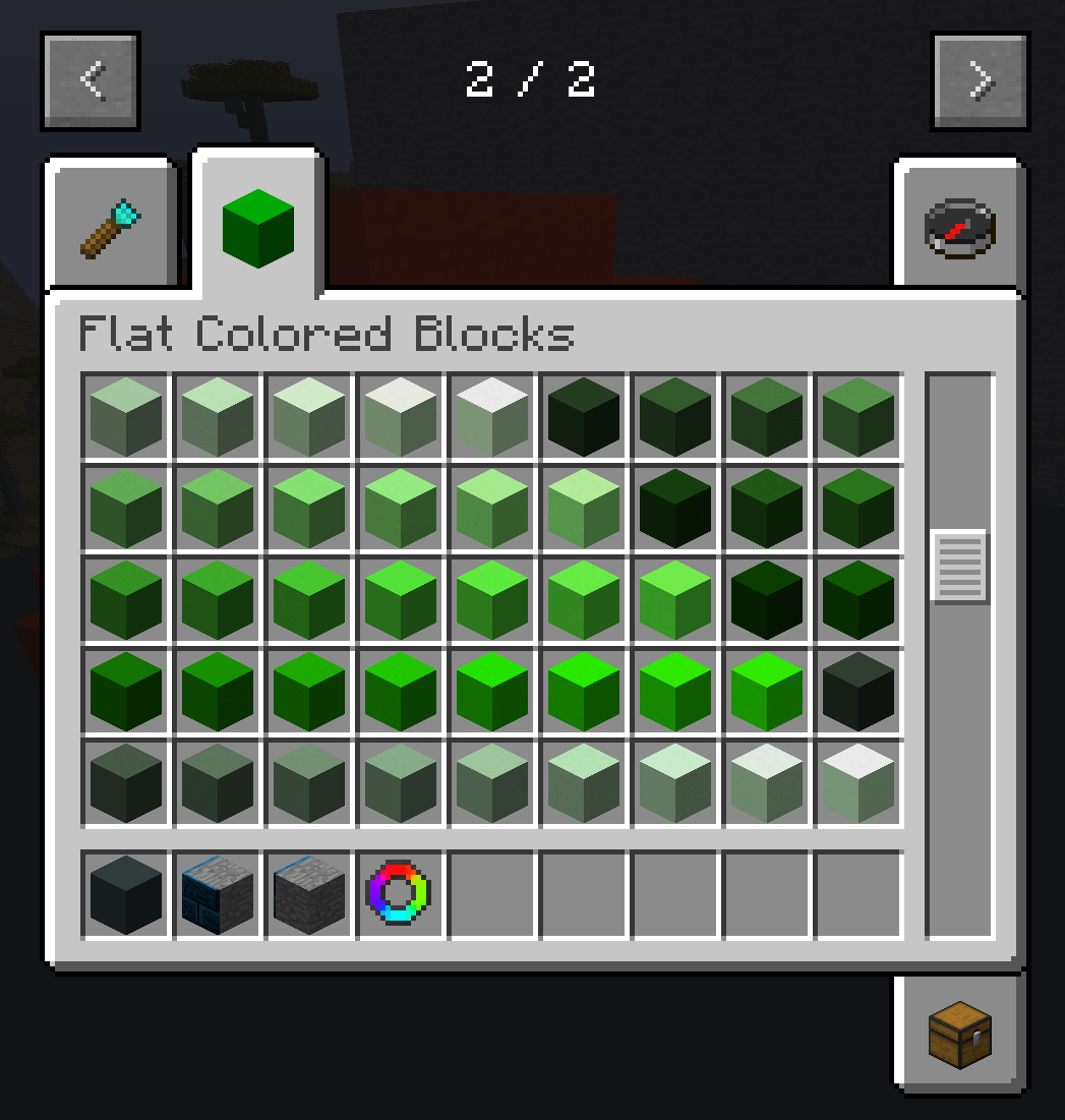 Flat Colored Blocks For Screenshots Minecraft Mods