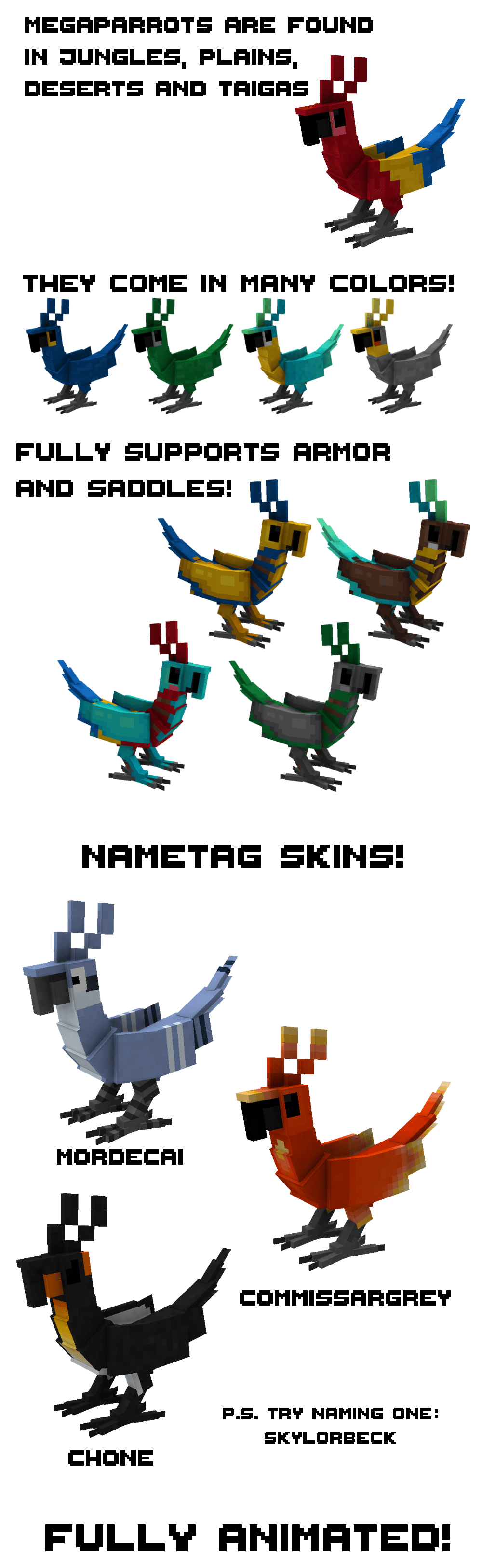 Install MegaParrot Minecraft Mods & Modpacks