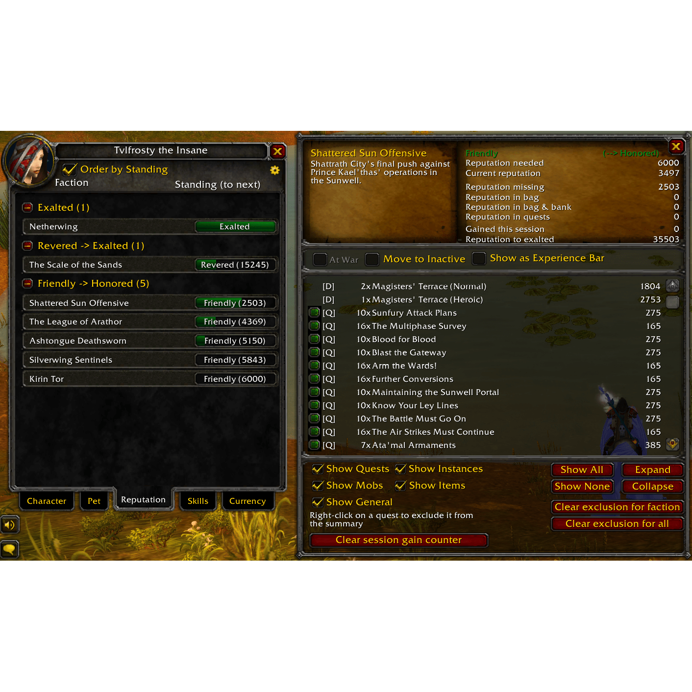 Gibt es Ruf addons? Interface, Addons & Makros World of Warcraft Forums