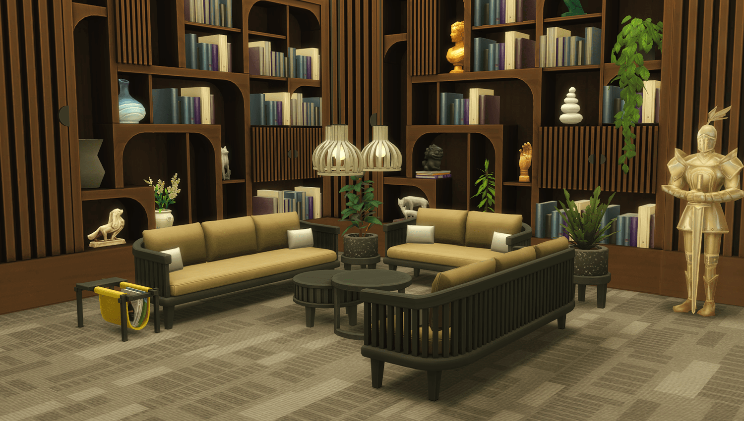 StylishWood Living Room CC PACK The Sims 4 Build / Buy