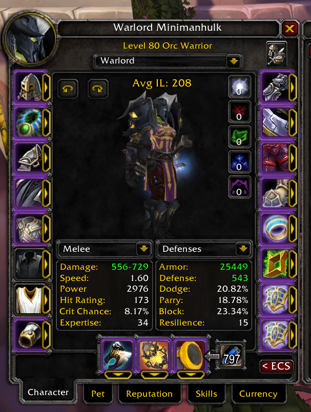 Mini Item Level World of Warcraft Addons