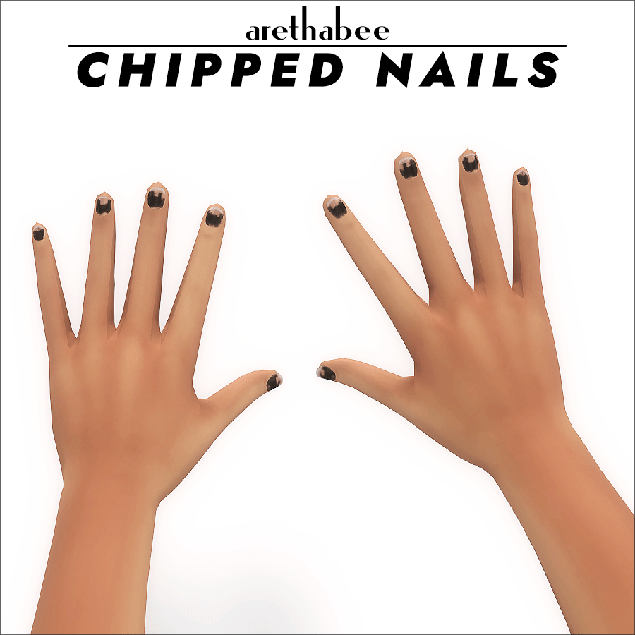 Chipped Nails The Sims 4 Create a Sim