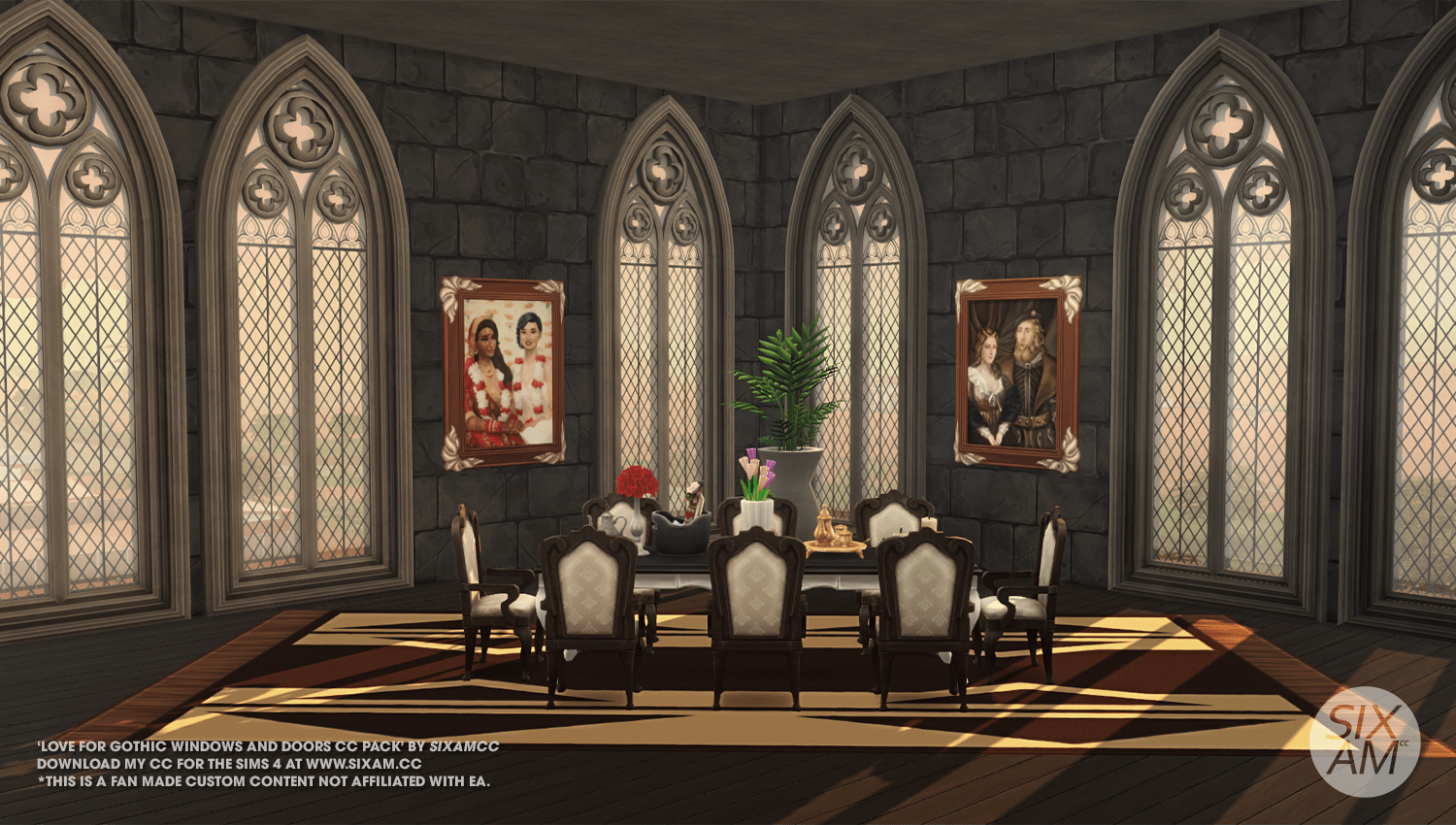 Love for Gothic Windows and Doors CC Pack The Sims 4 Build / Buy