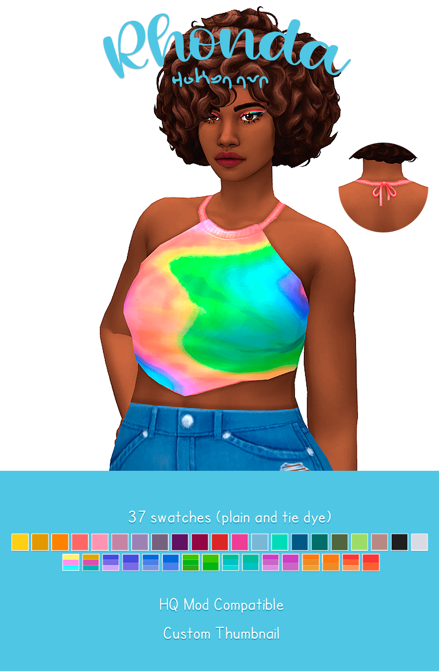 Rhonda Top The Sims 4 Create a Sim