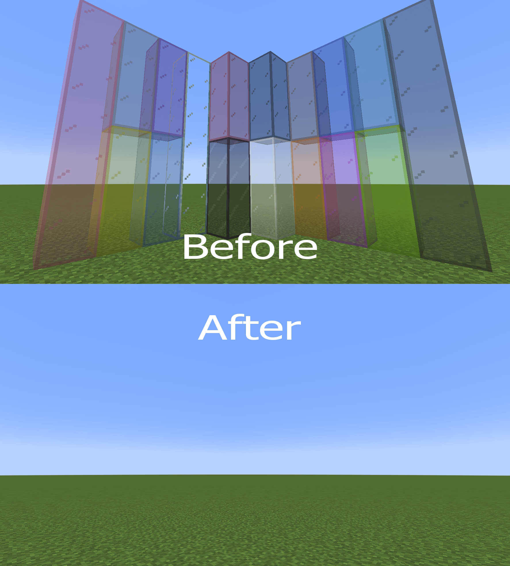 Bird Vision Invisible Glass Minecraft Resource Packs