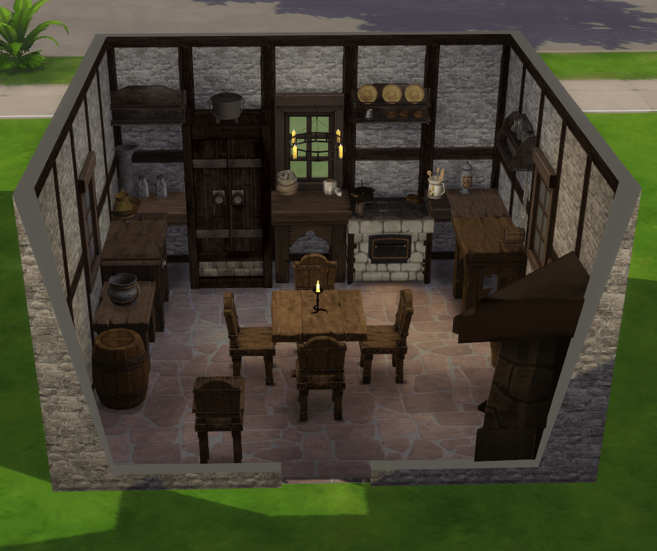 Medieval Kitchen The Sims 4 Rooms / Lots