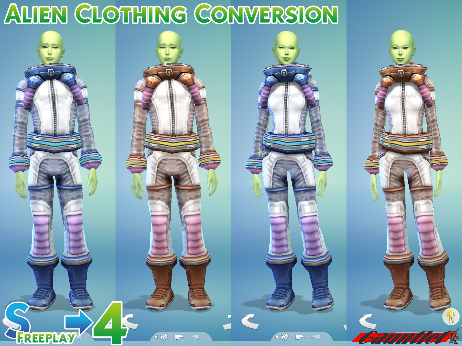 Alien Clothing Freeplay Conversion The Sims 4 Create a Sim