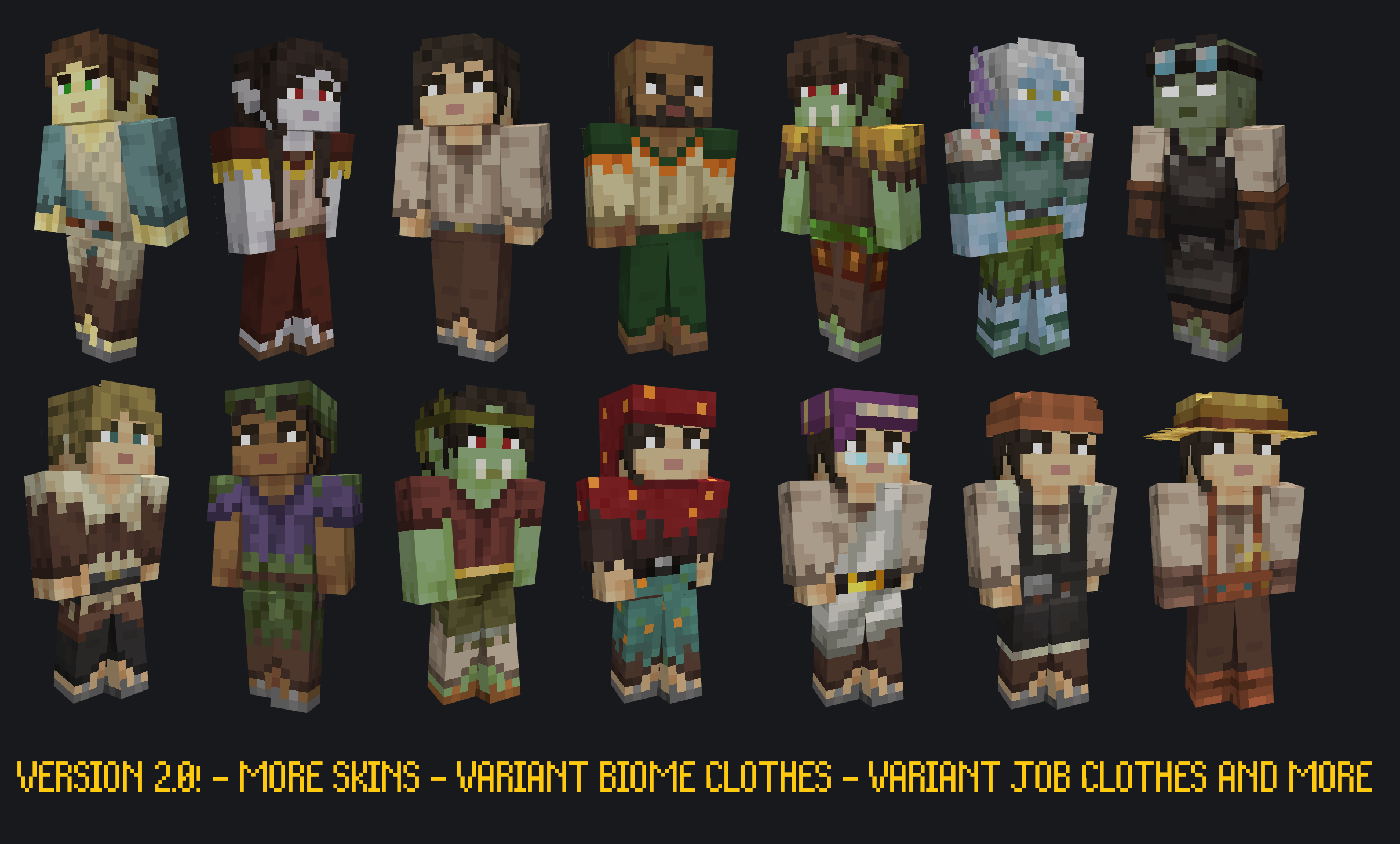 Human Villagers Fantasy Races Screenshots Minecraft Resource